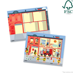 Reusable Sticker Pad - My Town