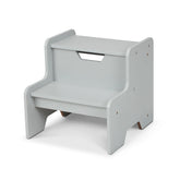 Wooden Step Stool – Gray