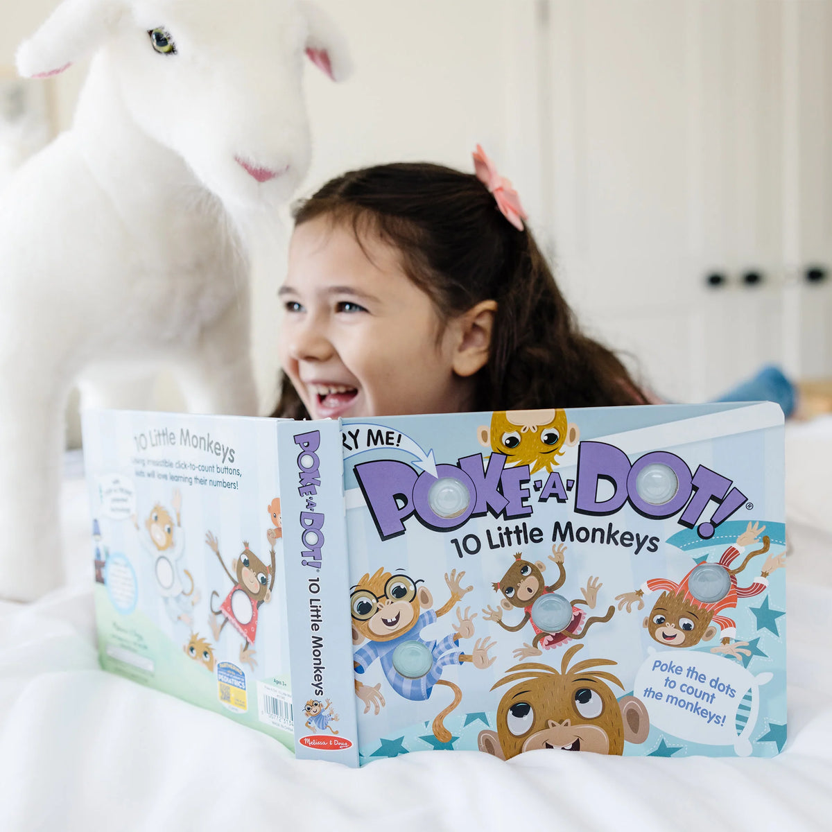 Poke-a-Dot: 10 Little Monkeys Board Book