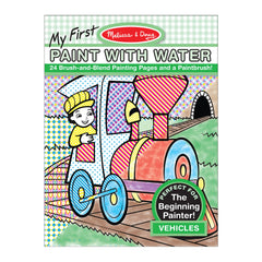 My First Paint with Water - Vehicles